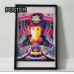 Willy Wonka And The Chocolate Factory Movie Art Poster